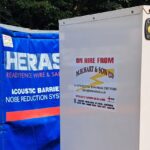 Acoustic barrier Heras